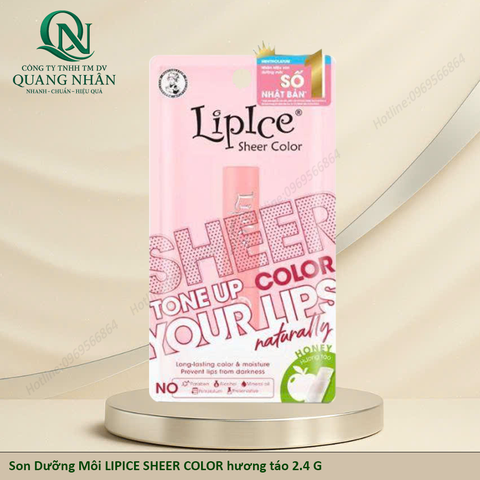 Son Dưỡng Môi LIPICE SHEER COLOR hương táo 2.4 G X 40 CÂY