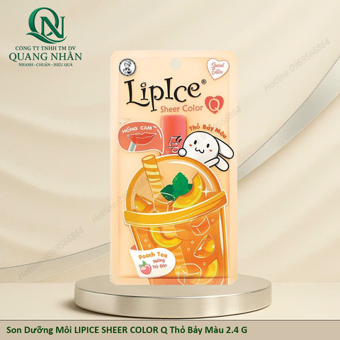 Son Dưỡng Môi LIPICE SHEER COLOR Q Thỏ Bảy Màu 2.4 G X 40 CÂY