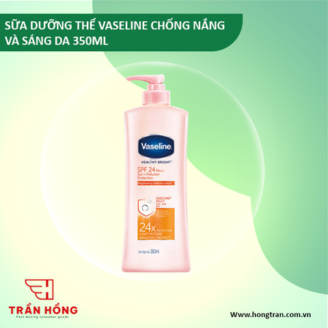 SỮA DƯỠNG THỂ VASELINE CHỐNG NẮNG VÀ SÁNG DA 350ML X 12CHAI