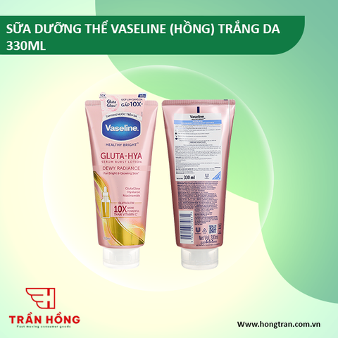 SỮA DƯỠNG THỂ VASELINE (HỒNG) TRẮNG DA 330ML x 12 CHAI