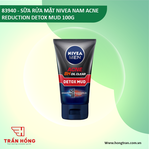 83940 SỮA RỬA MẶT NIVEA NAM ACNE REDUCTION DETOX MUD 100G x 24 CHAI