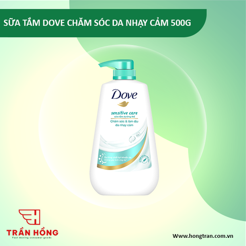 SỮA TẮM DOVE CHĂM SÓC DA NHẠY CẢM 500G x 12 chai