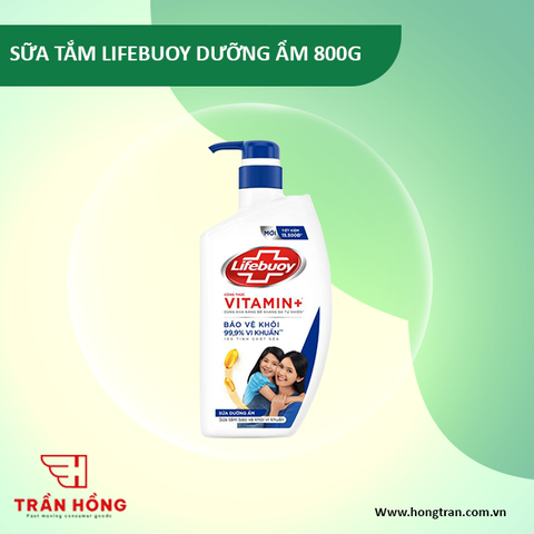 SỮA TẮM LIFEBUOY DƯỠNG ẨM 800G x 12 CHAI