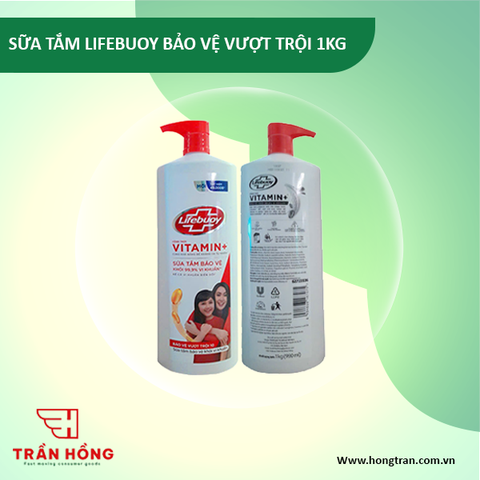 SỮA TẮM LIFEBUOY BẢO VỆ VƯỢT TRỘI 1KG x 12 CHAI