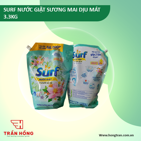 NƯỚC GIẶT SURF SƯƠNG MAI DỊU MÁT 3.3L x 4 túi