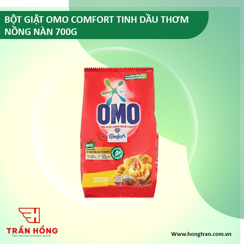 BỘT GIẶT OMO COMFORT TINH DẦU THƠM NỒNG NÀN 700G X 18 TÚI
