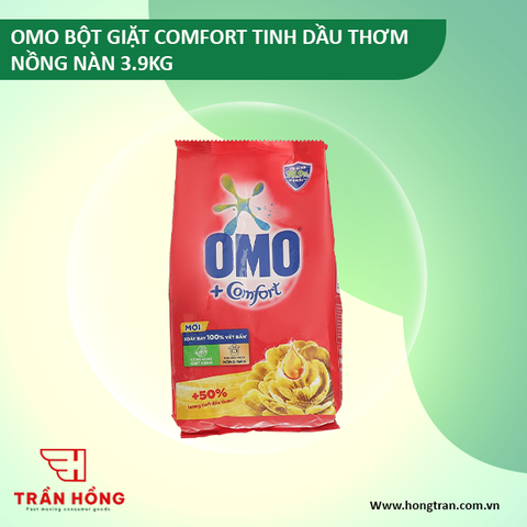 BỘT GIẶT OMO COMFORT TINH DẦU THƠM NỒNG NÀN 3.9KG x 3 Túi