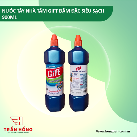NƯỚC TẨY NHÀ TẮM GIFT ĐẬM ĐẶC SIÊU SẠCH 900ML x 12 CHAI