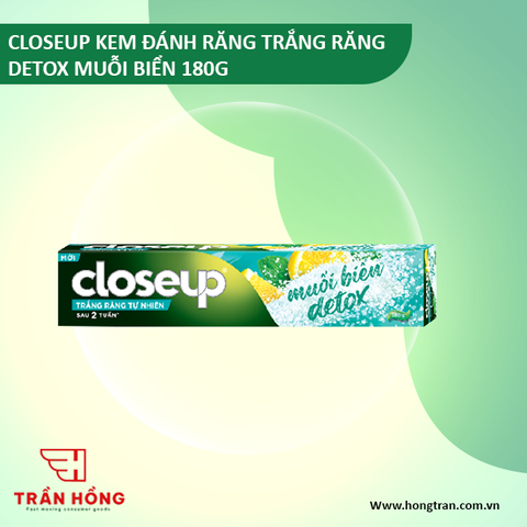 KEM ĐÁNH RĂNG CLOSEUP TRẮNG RĂNG DETOX MUỖI BIỂN 180G x 36 ống