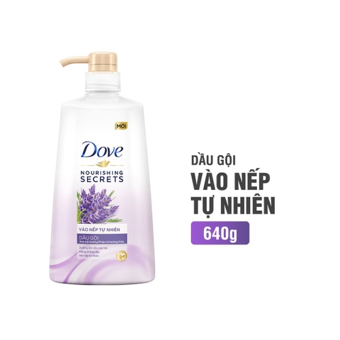 DẦU GỘI DOVE VÀO NẾP SỐNG ĐỘNG 640ML / 8 CHAI