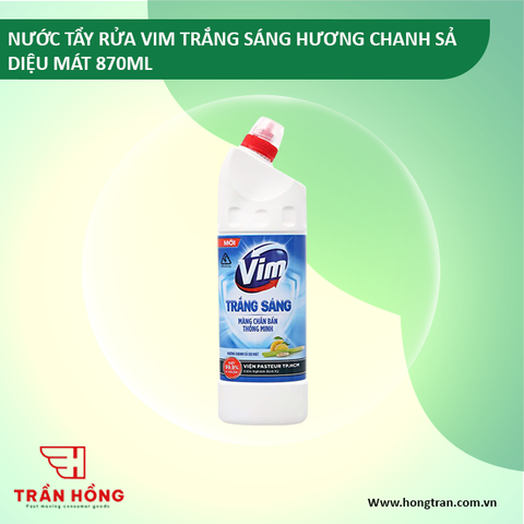NƯỚC TẨY RỬA VIM TRẮNG SÁNG HƯƠNG CHANH SẢ DIỆU MÁT 870ML x 16CHAI