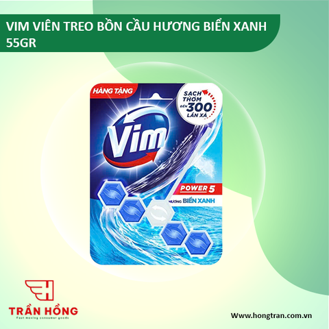 VIÊN TREO BỒN CẦU VIM HƯƠNG BIỂN XANH 55GR x 9 VIÊN