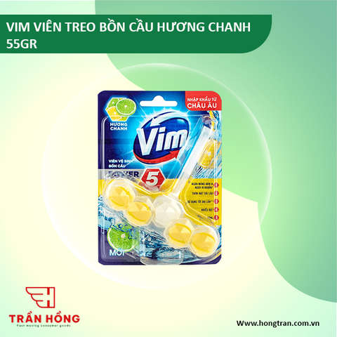 VIÊN TREO BỒN CẦU VIM HƯƠNG CHANH 55GR x 9 VIÊN