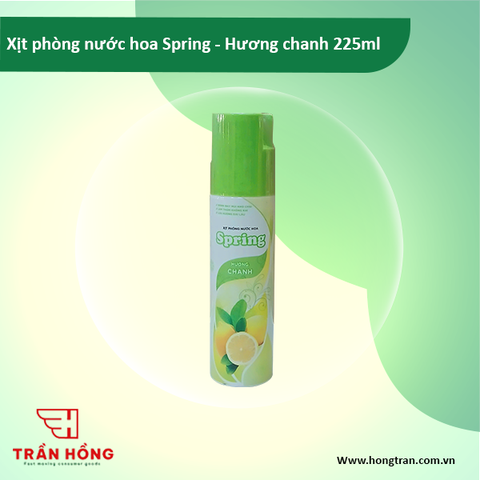 Xịt phòng nước hoa Spring - Hương chanh 225ml x 24 chai