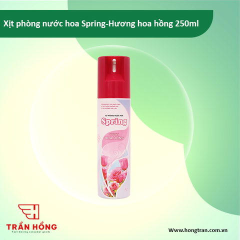 Xịt phòng nước hoa Spring - Hương hoa hồng 250ml x 24 chai