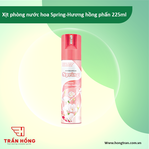 Xịt phòng nước hoa Spring - Hương hồng phấn 225ml x 24 chai
