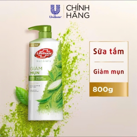 SỮA TẮM LIFEBUOY TRÀ XANH & KHỔ QUA 800G/12CHAI