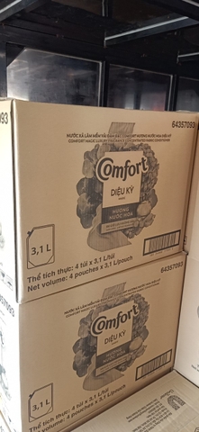 NƯỚC XẢ VẢI COMFORT HUONG NUOC HOA THIÊN NHIÊN DIỆU KỲ 3.1L x 4 Túi