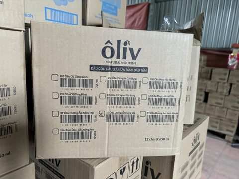 SỮA TẮM ÔLIV DƯỠNG ẨM SÁNG DA 650ML x 12 CHAI