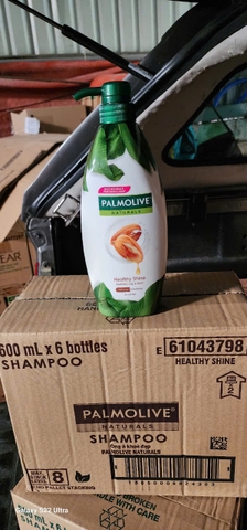 DẦU GỘI CHAI PALMOLIVE ÓNG Ả KHOẺ ĐẸP TRẮNG 600ML x 6 CHAI