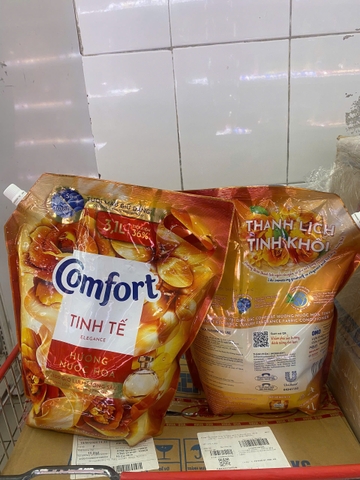 NƯỚC XẢ VẢI COMFORT HUONG NUOC HOA THIÊN NHIÊN TINH TẾ 3.1L x 4 TÚI