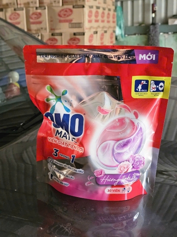 VIÊN GIẶT OMO HƯƠNG THƠM TINH TẾ 315G x 30 VIÊN - 12 BỊCH