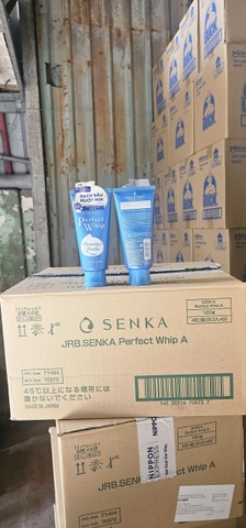 Sữa rửa mặt Senka Xanh Whip x 48 tuýp