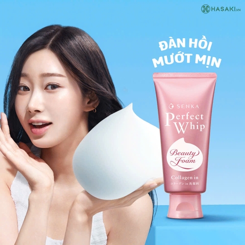 Sữa rửa mặt Senka Hồng Collagen x 48 tuýp