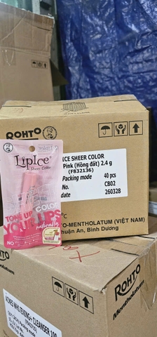 Son Dưỡng Môi LIPICE SHEER COLOR Sandy Pink  ( HỒNG ĐẤT ) 2.4 G X 50 CÂY