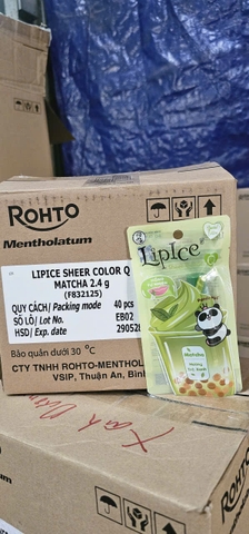 Son Dưỡng Môi LIPICE SHEER COLOR Q MATCHA 2.4 G X 40 CÂY