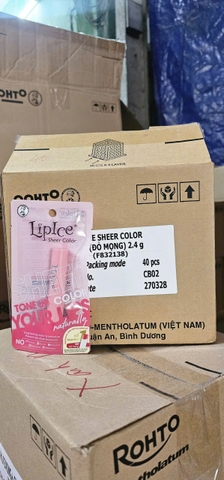 Son Dưỡng Môi LIPICE SHEER COLOR Red ( ĐỎ MỌNG ) 2.4 G X 50 CÂY