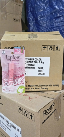 Son Dưỡng Môi LIPICE SHEER COLOR hương táo 2.4 G X 40 CÂY