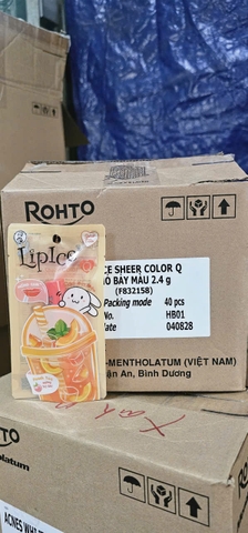 Son Dưỡng Môi LIPICE SHEER COLOR Q Thỏ Bảy Màu 2.4 G X 40 CÂY