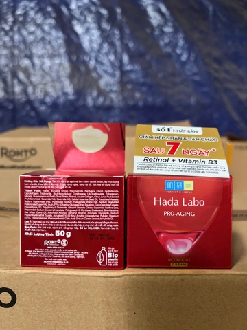 Kem dưỡng cải thiện dấu hiệu lão hóa da HADA LABO hộp 50g