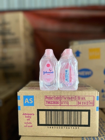 Dầu dưỡng ẩm mát xa Johnson's Baby Oil (50ml) x 24 chai/Thùng