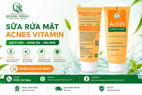 SỮA RỬA MẶT ACNES SÁNG DA MỜ SẸO 100G X 20 TUÝP ( cam )