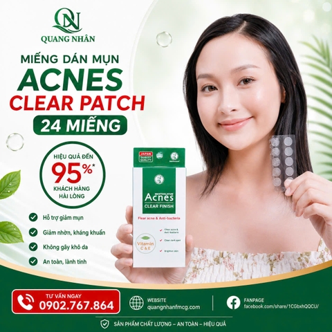 Miếng dán mụn Acnes Clear Patch 24 miếng