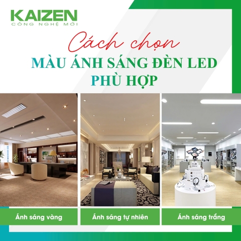 Hướng Dẫn Chọn Màu Ánh Sáng Đèn LED Phù Hợp Cho Không Gian Sống