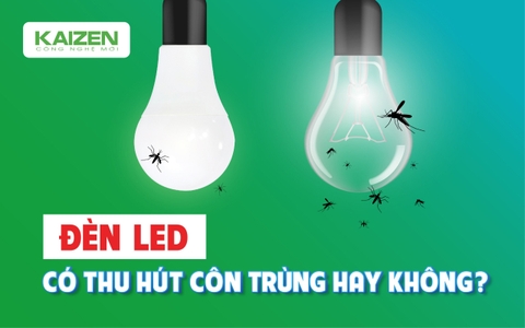 Bóng đèn led có thu hút côn trùng hay không?