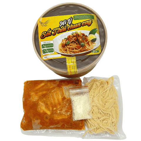 Mì Ý xốt Thái chua cay