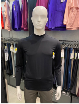 Áo thun dài tay cổ 3p nam Mountia