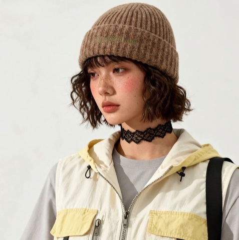 Mũ len TNF Fohair Cabin Beanie