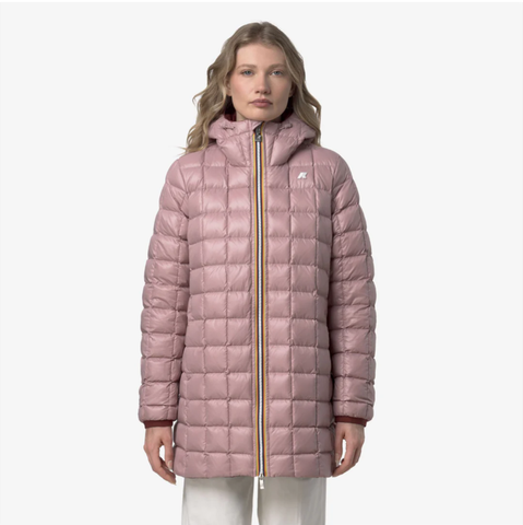 Áo khoác parka lông vũ nữ đảo chiều K-Way