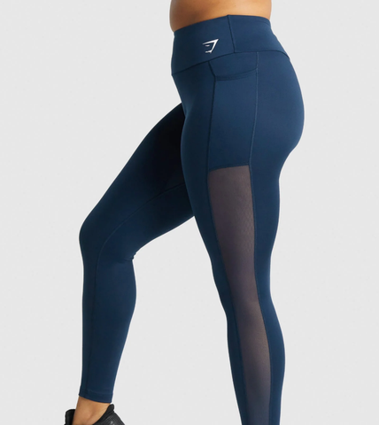 Quần legging dáng dài túi lưới Gymshark
