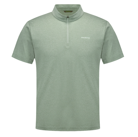 Áo cộc tay nam Mountia zip-up