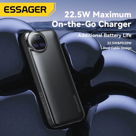 Pin sạc dự phòng 10.000mAh Essenger 22.5W (Type C + Lightning)