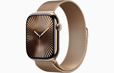 Apple Watch Series 10 (GPS + Cellular) 46mm Titanium Case | Milanese Loop Mới - Apple Chính Hãng