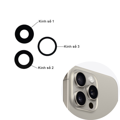 Thay kính camera sau iPhone 15 Pro Max
