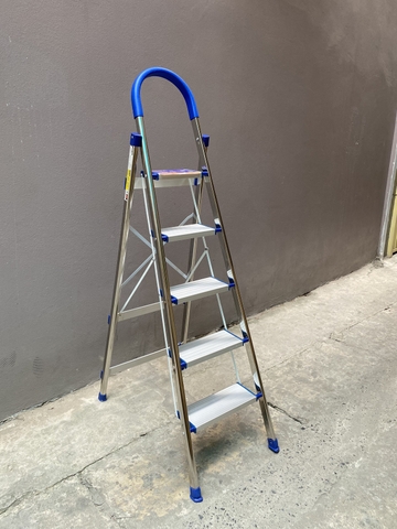 Thang ghế gia đình NiNDA loại 5 bậc, khung inox chắc chắn