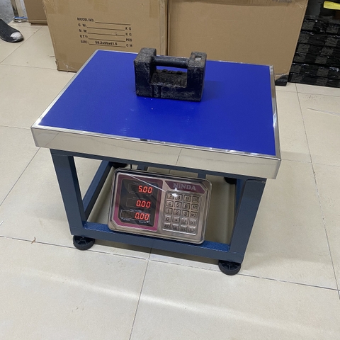 Cân ghế điện tử NiNDA AD6 tải trọng 300kg/50g, cân phế liệu, kim khí, nông sản